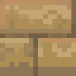 Wood and sand bricks