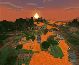 Lava Apocalypse in Minecraft Bedrock