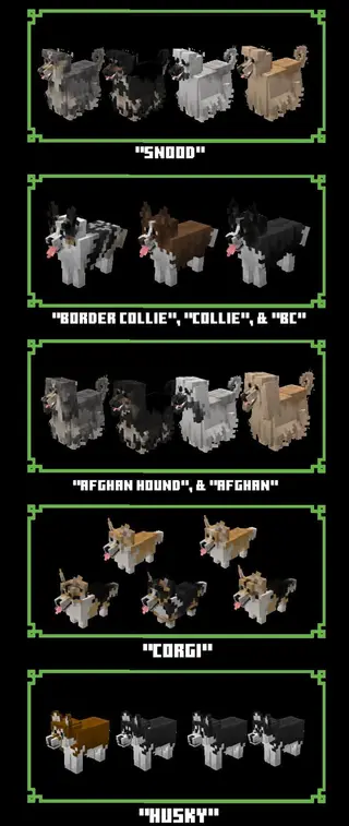 Resource Pack: Dog Breeds 1.20+