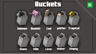 Resource Pack: 3D Buckets 1.20+