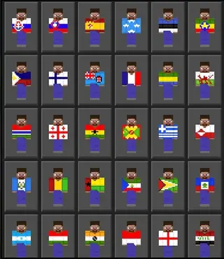 Skins: Country Flags 1.19+