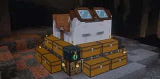 Happy Ghast with Chests 26+