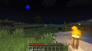 Glowing Torch in Hand