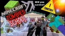 Minecraft ZOMBIES: School by daveDAVE25