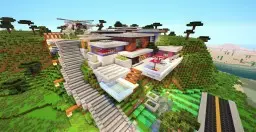 Mountain Piston House (+30 Mechanisms!)[Survival]