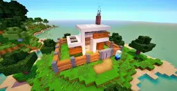 Animated Self Building Redstone House [w/2500 Command blocks!]
