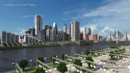 High Rossferry - A realistic modern city