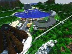Jurassic World Map Isla Nublar v1 Minecraft Dinosaurs Minecraft Jurassic Park Visitor Center 1.7.10 1.8