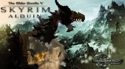Alduin -Dragon from Skyrim in Minecraft