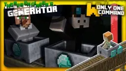 TheDiamondMinecart infinite Roller Coaster generator with only two command blocks