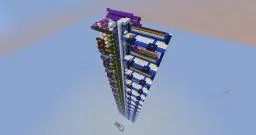 14 Floor Instant Piston Elevator, Up and Down, Super Fast, Crazy Compact, Modular