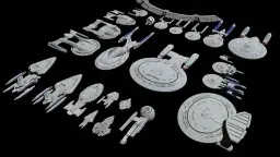 1:1 Star Trek fleet (no interiors)