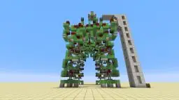 Gigantic Controllable Walking Robot with TNT Cannon [No Commandblocks/Mods]