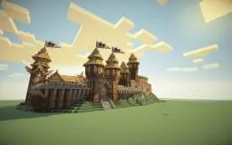 SkyCrown -Medieval Town (With Schematic!)