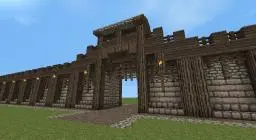 Detailed Medieval Wall + Entrance! Now with Added guard tower!