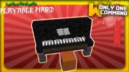 Playable Piano with only 2 command blocks