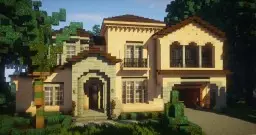 traditional house - mediterranean style (spanish villa)