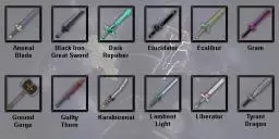 Sword Art Online Sword Pack [fully customisable]