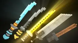 3D Glowing Swords Pack | 1.8-1.15