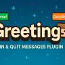 Greeting + event + clearchatall