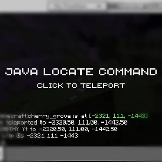 Java Locate Command v0.3 | [Only 1.21.70+]